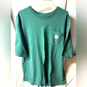 Carhartt Men's K87-M Green Workwear Short Sleeve T-shirt Loose Fit Size 3XL